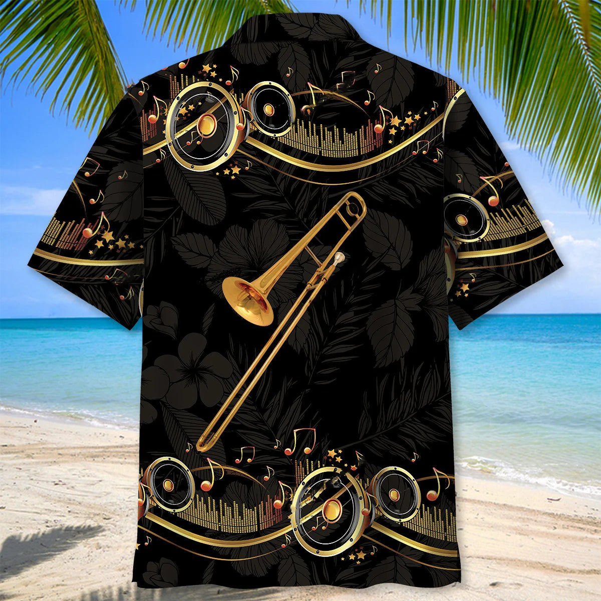 Golden Trombone Hawaiian Shirt