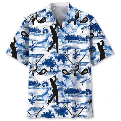 Golf Blue Nature Hawaiian Shirt