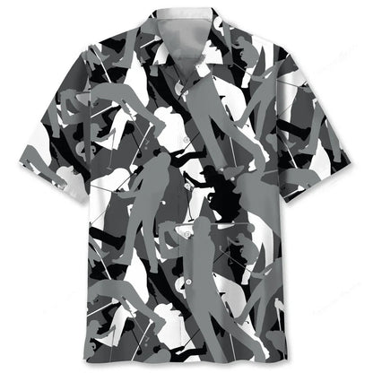 Golf Camo Pattern Hawaiian Shirt