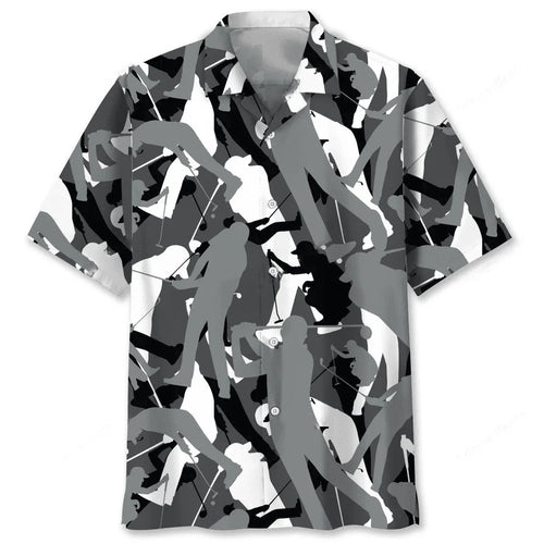 Golf Camo Pattern Hawaiian Shirt