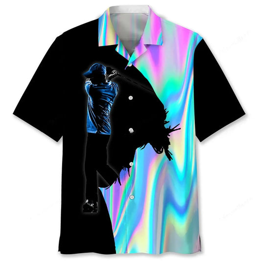 Golf Liquid Metal Hawaiian Shirt - S - hawaiian shirt