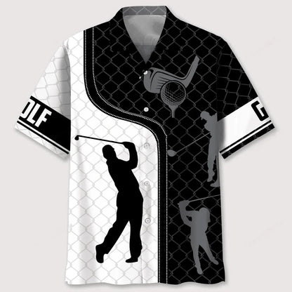 Golf Mesh Pattern Hawaiian Shirt
