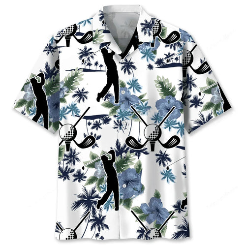 Golf White Nature Hawaiian Shirt