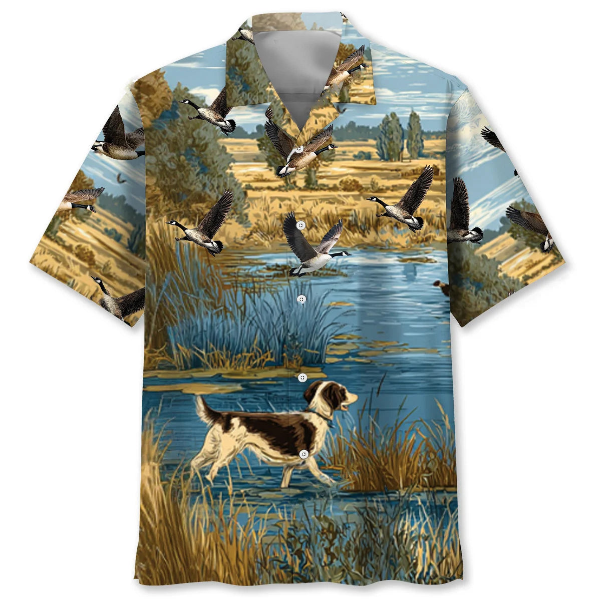 Goose Hunting Art Hawaiian Shirt