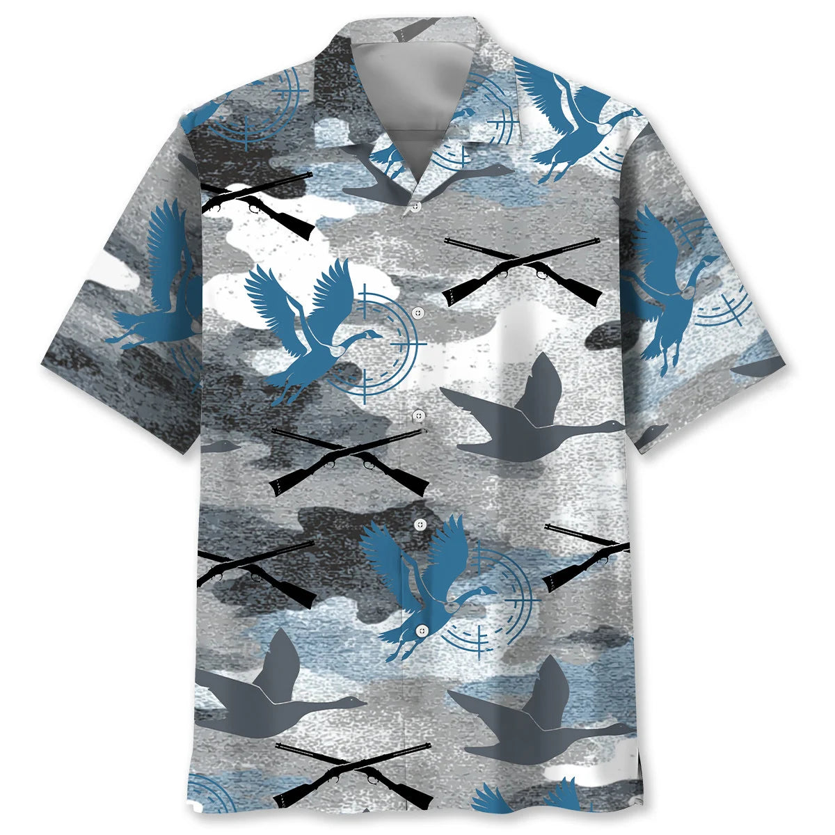 Goose Hunting Camouflage Hawaiian Shirt