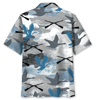 Goose Hunting Camouflage Hawaiian Shirt