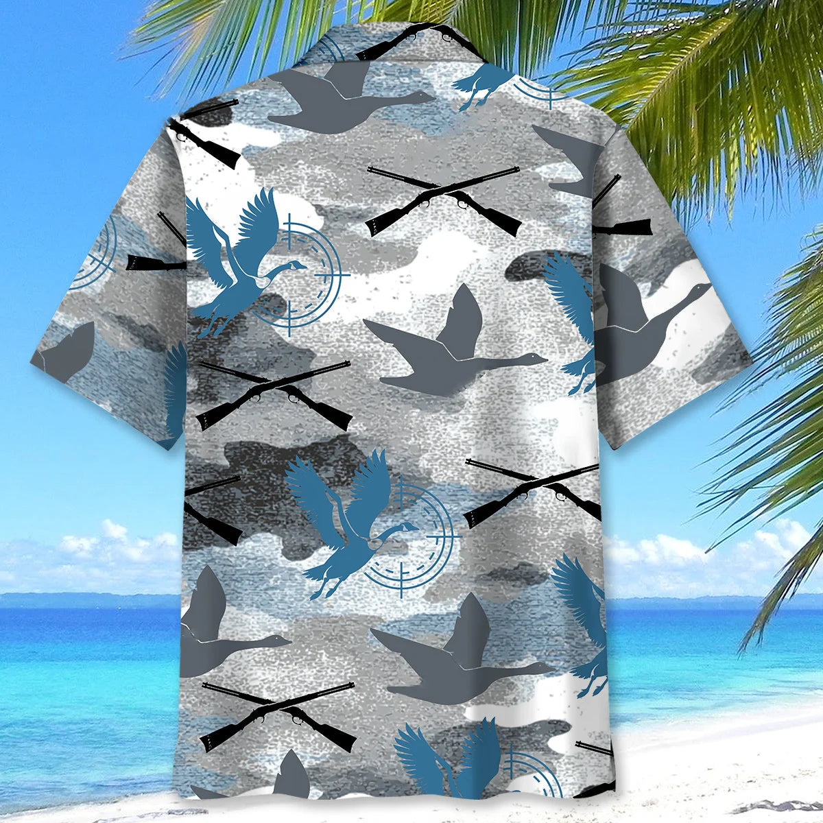 Goose Hunting Camouflage Hawaiian Shirt