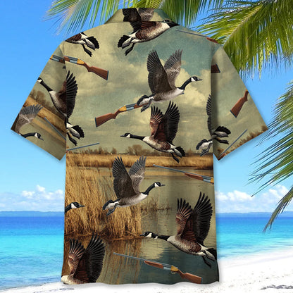 Goose Hunting Field Hawaiian Shirt