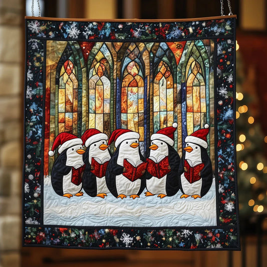 Gothic Christmas Carol Quilt Blanket