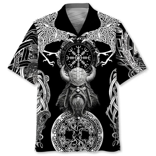 Gothic Viking Hawaiian Shirt - S - hawaiian shirt