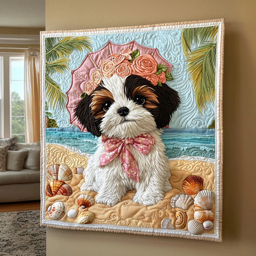 Graceful Shih Tzu Quilt Blanket