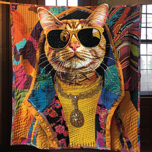 Graffiti Meow Quilt Blanket