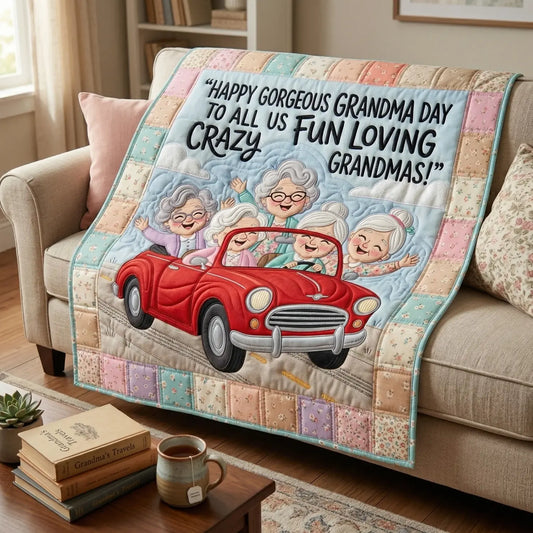 Grandma Day Quilt Blanket