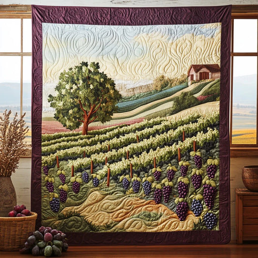 Grape Hills Quilt Blanket