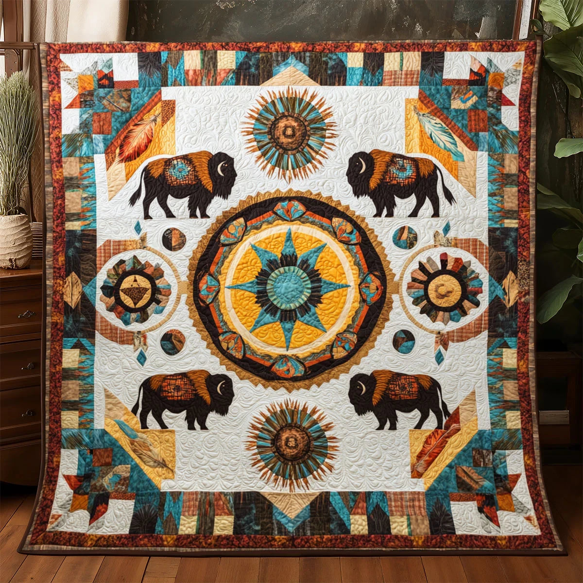 Great Plains Father Quilt Blanket