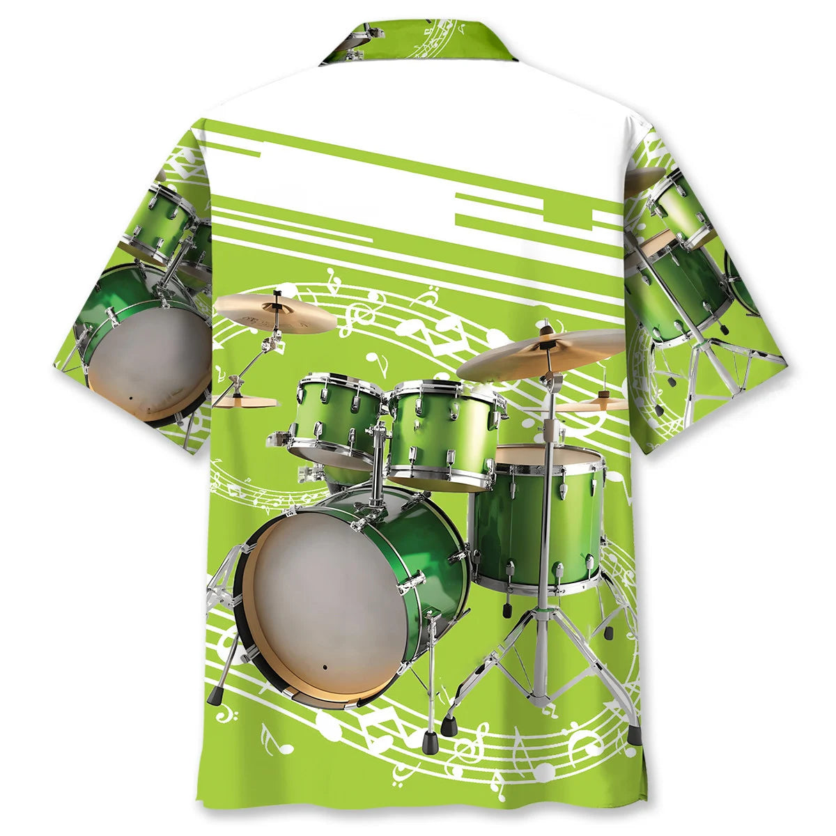 Green Drum Set Hawaiian Shirt