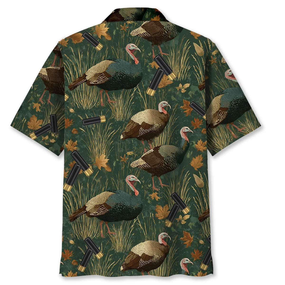 Green Wild Turkey Hunting Hawaiian Shirt