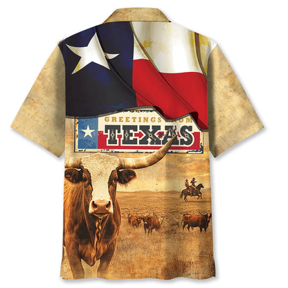 Greetings From Texas State Hawaiian Shirt