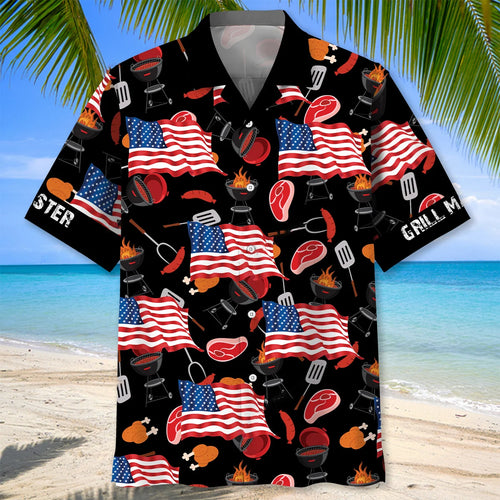 Grill Master the Man the Myth the Legend Hawaiian Shirt