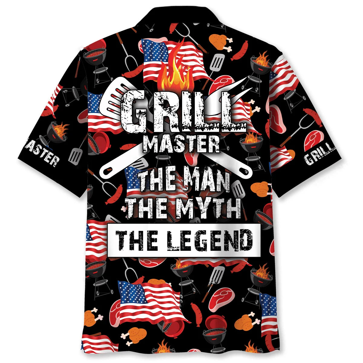 Grill Master the Man the Myth the Legend Hawaiian Shirt