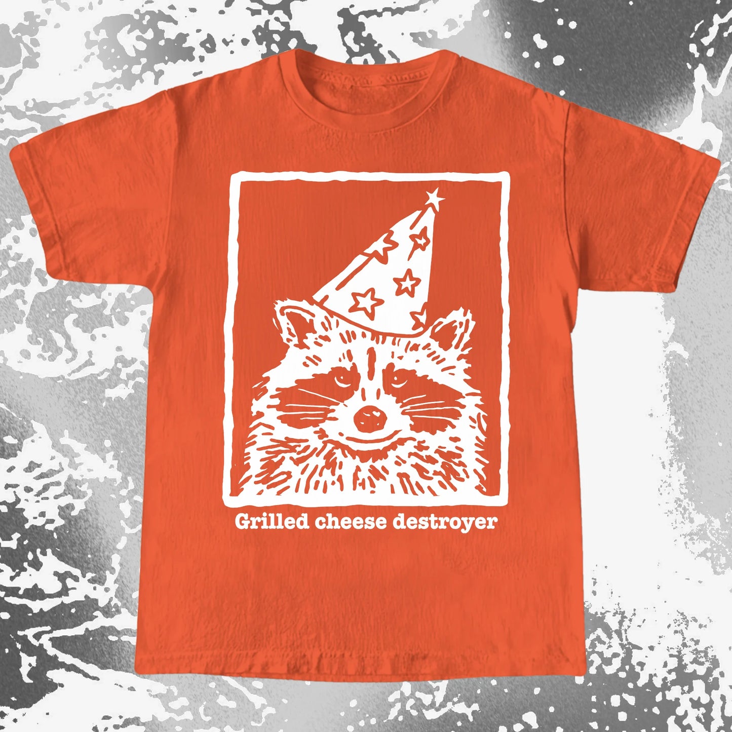 Grilled Cheese Destroyer Raccoon Shirt, funny meme tee gift (view 9)