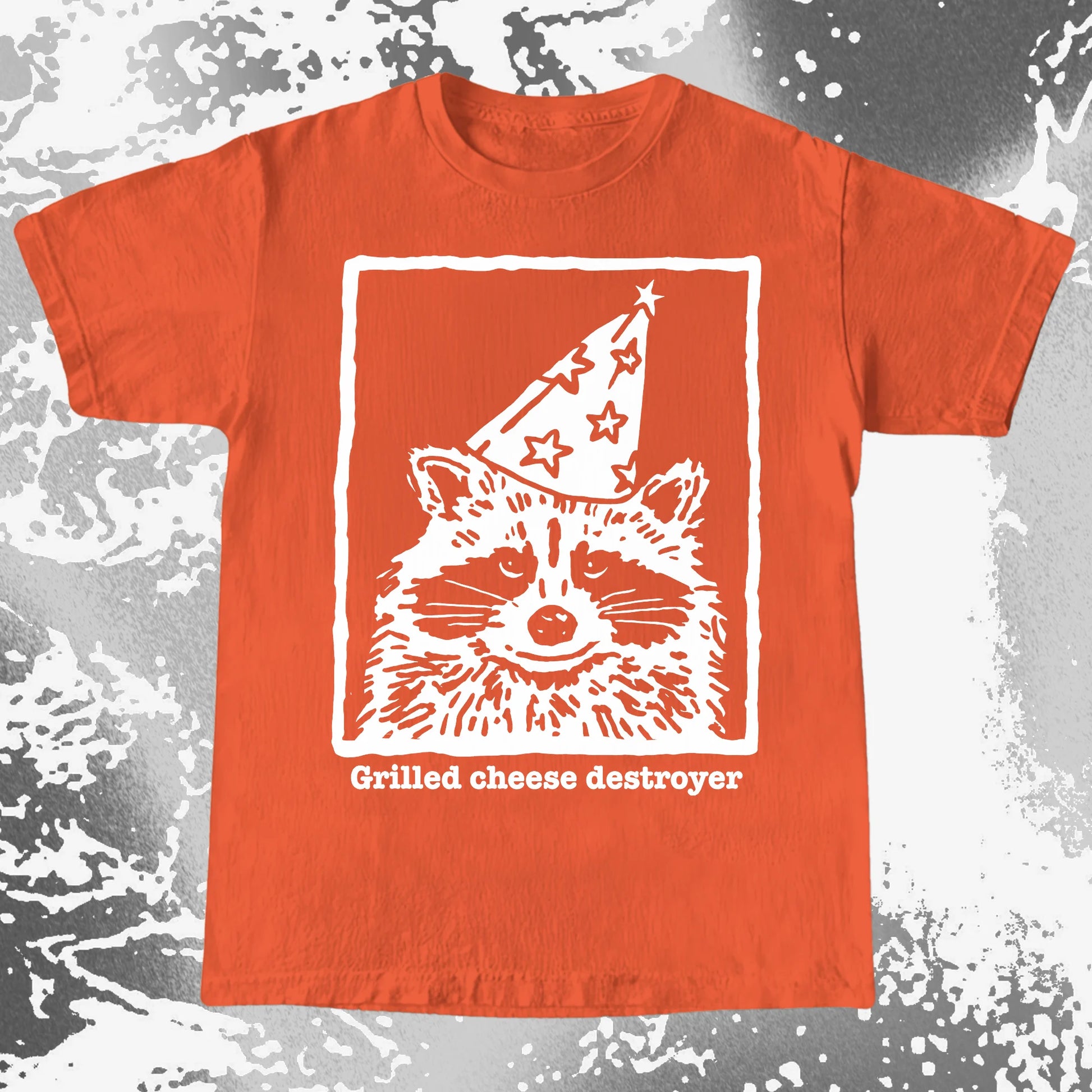 Grilled Cheese Destroyer Raccoon Shirt, funny meme tee gift (view 9)