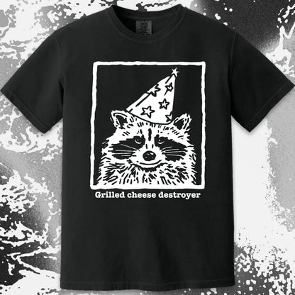 Grilled Cheese Destroyer Raccoon Shirt, funny meme tee gift (view 14)