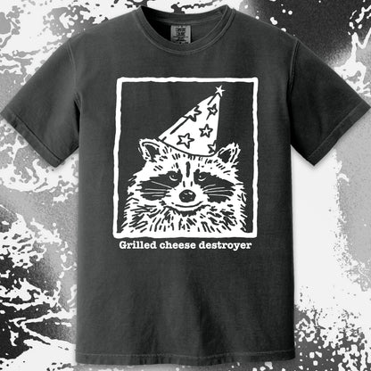 Grilled Cheese Destroyer Raccoon Shirt, funny meme tee gift (view 15)