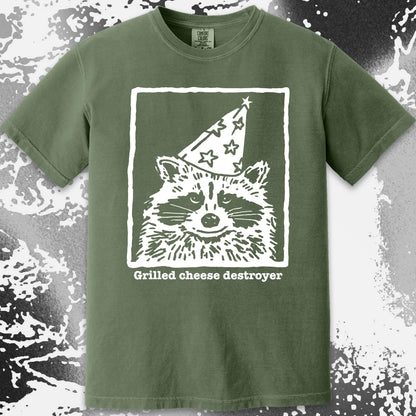 Grilled Cheese Destroyer Raccoon Shirt, funny meme tee gift (view 18)