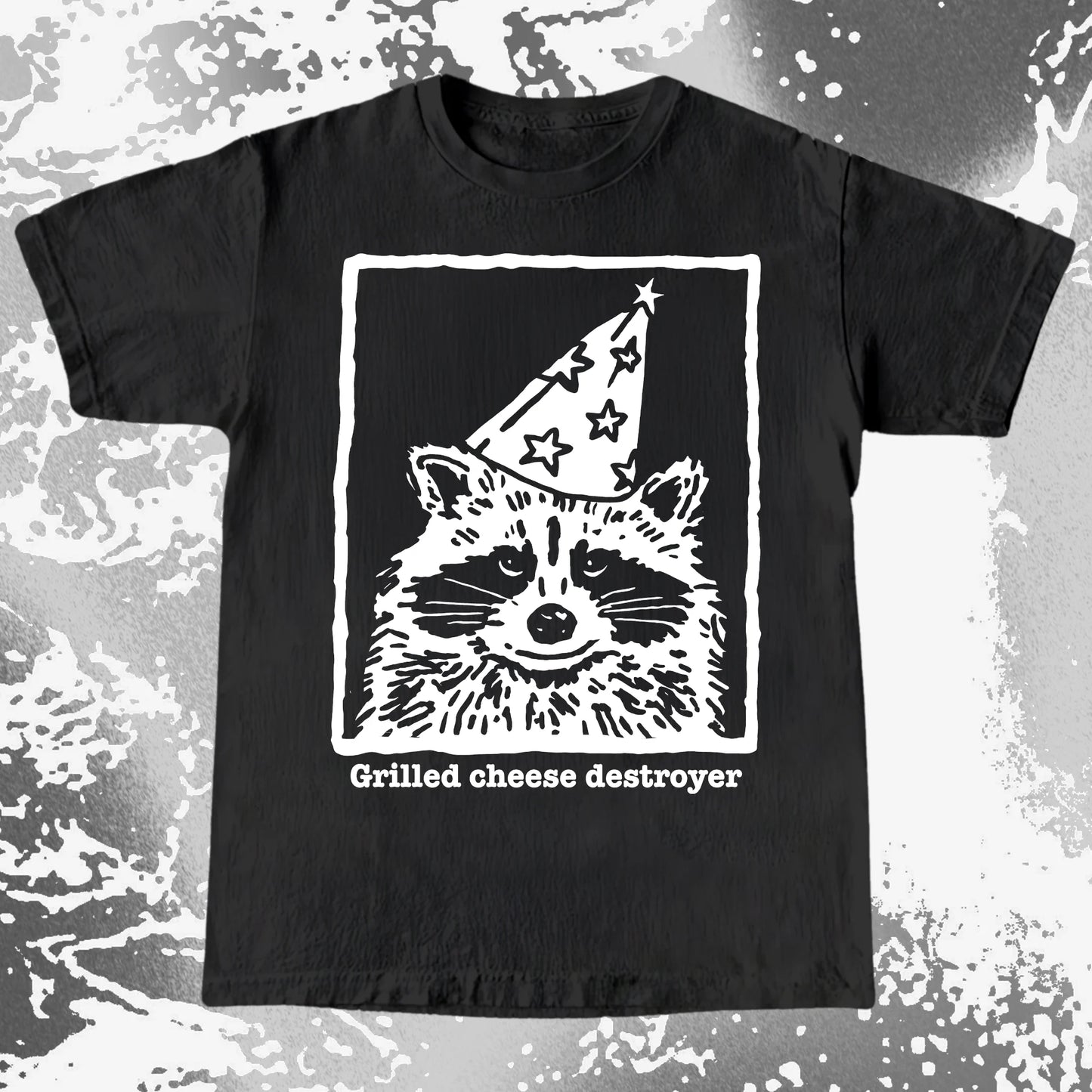 Grilled Cheese Destroyer Raccoon Shirt, funny meme tee gift (view 4)