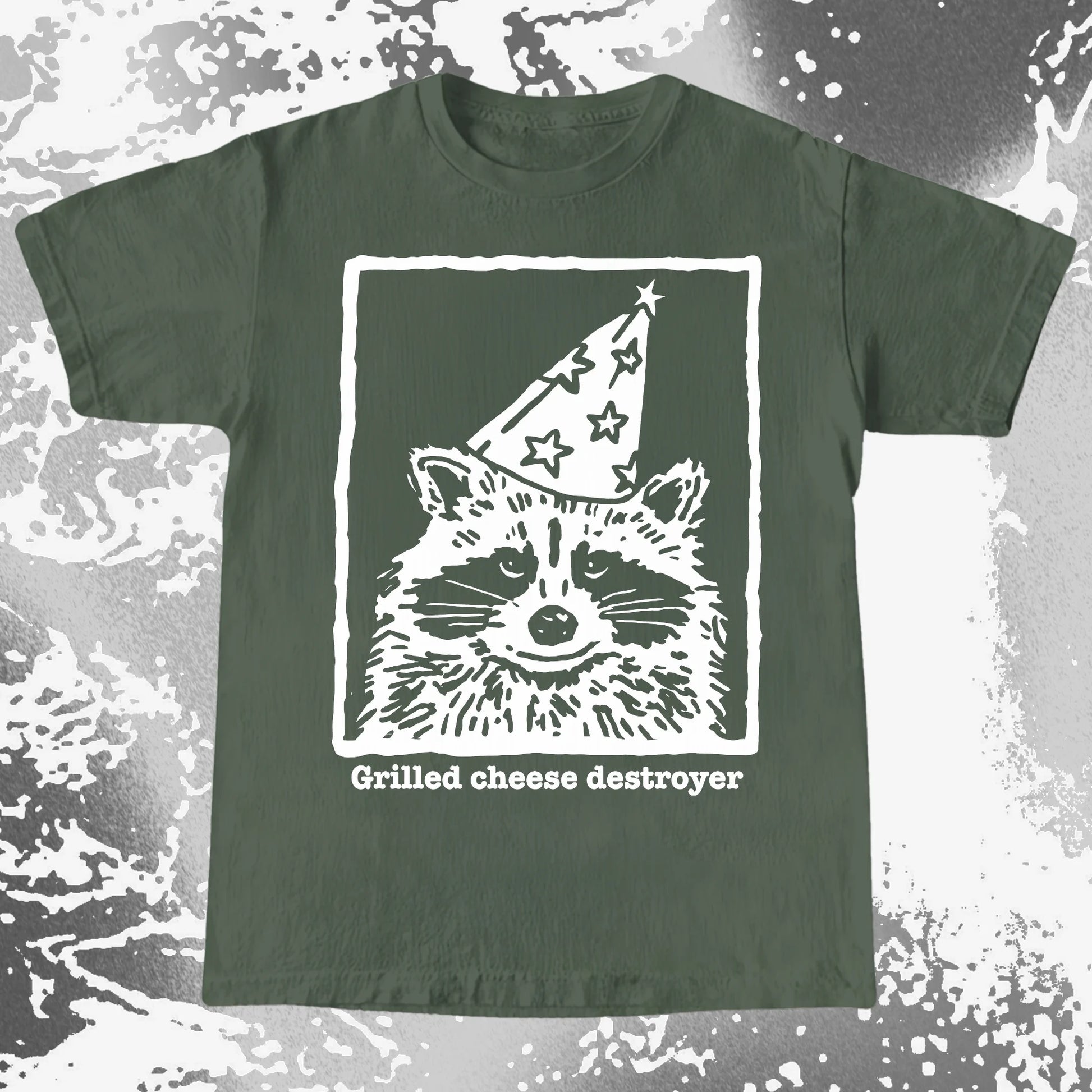 Grilled Cheese Destroyer Raccoon Shirt, funny meme tee gift (view 10)