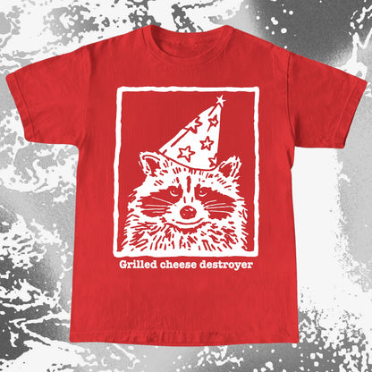 Grilled Cheese Destroyer Raccoon Shirt, funny meme tee gift (view 8)