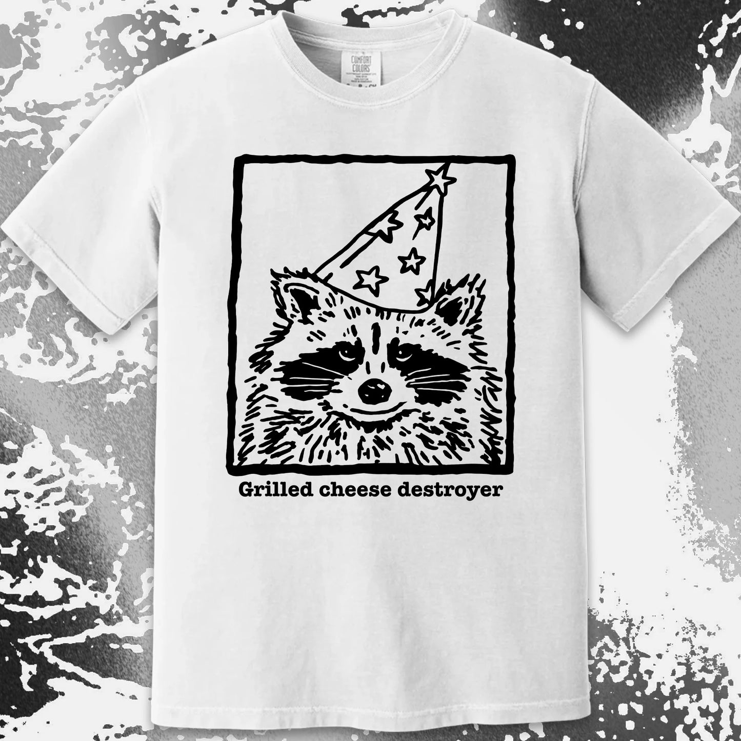 Grilled Cheese Destroyer Raccoon Shirt, funny meme tee gift (view 12)