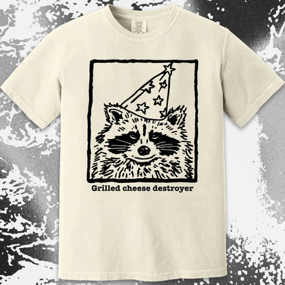 Grilled Cheese Destroyer Raccoon Shirt, funny meme tee gift (view 13)