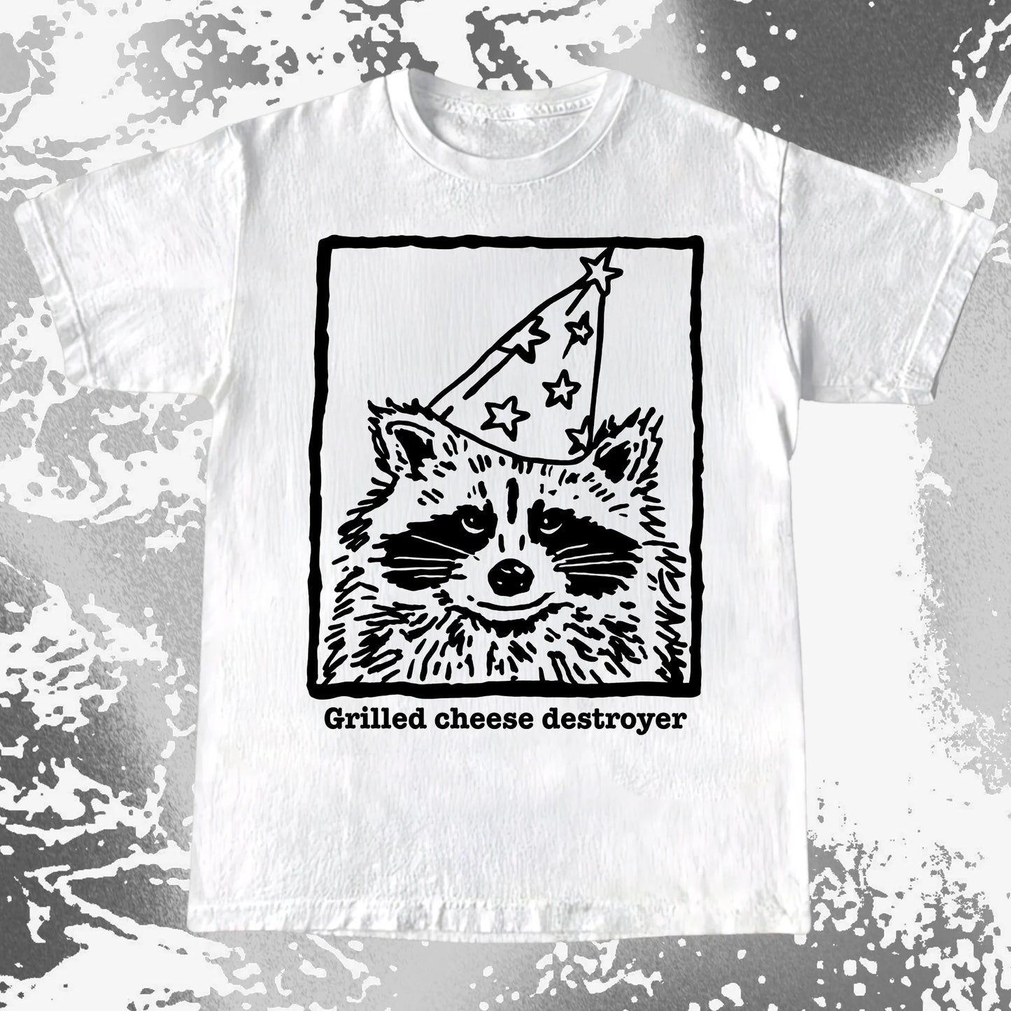 Grilled Cheese Destroyer Raccoon Shirt, funny meme tee gift (view 6)