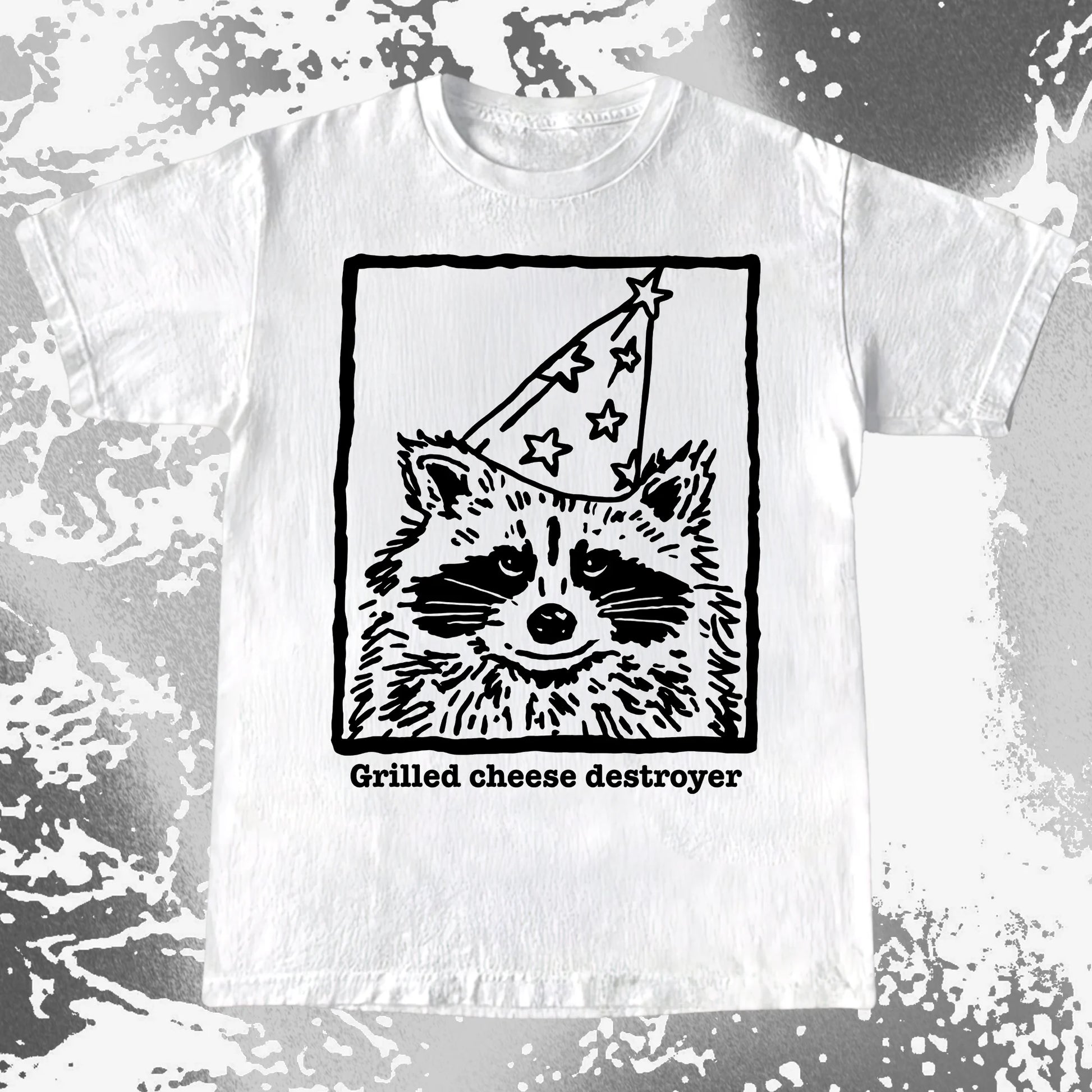 Grilled Cheese Destroyer Raccoon Shirt, funny meme tee gift (view 6)