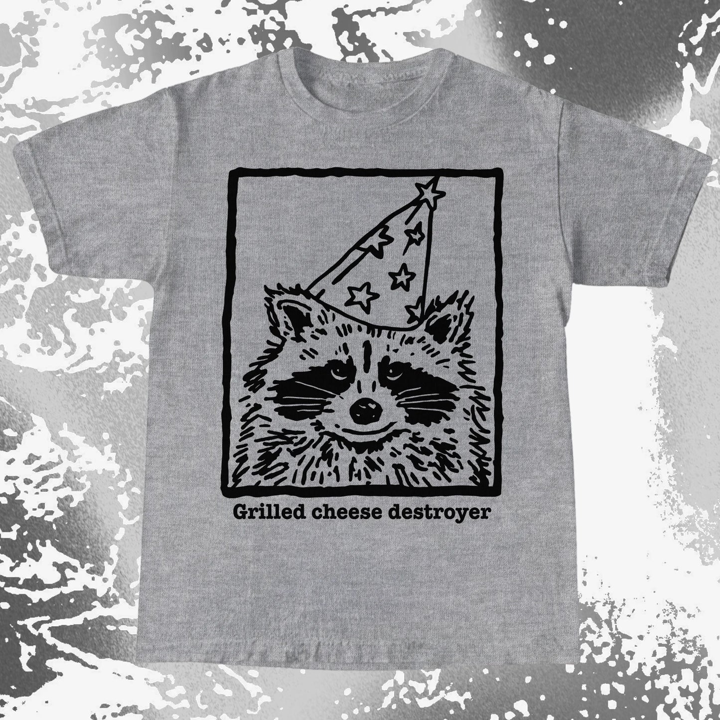 Grilled Cheese Destroyer Raccoon Shirt, funny meme tee gift (view 7)