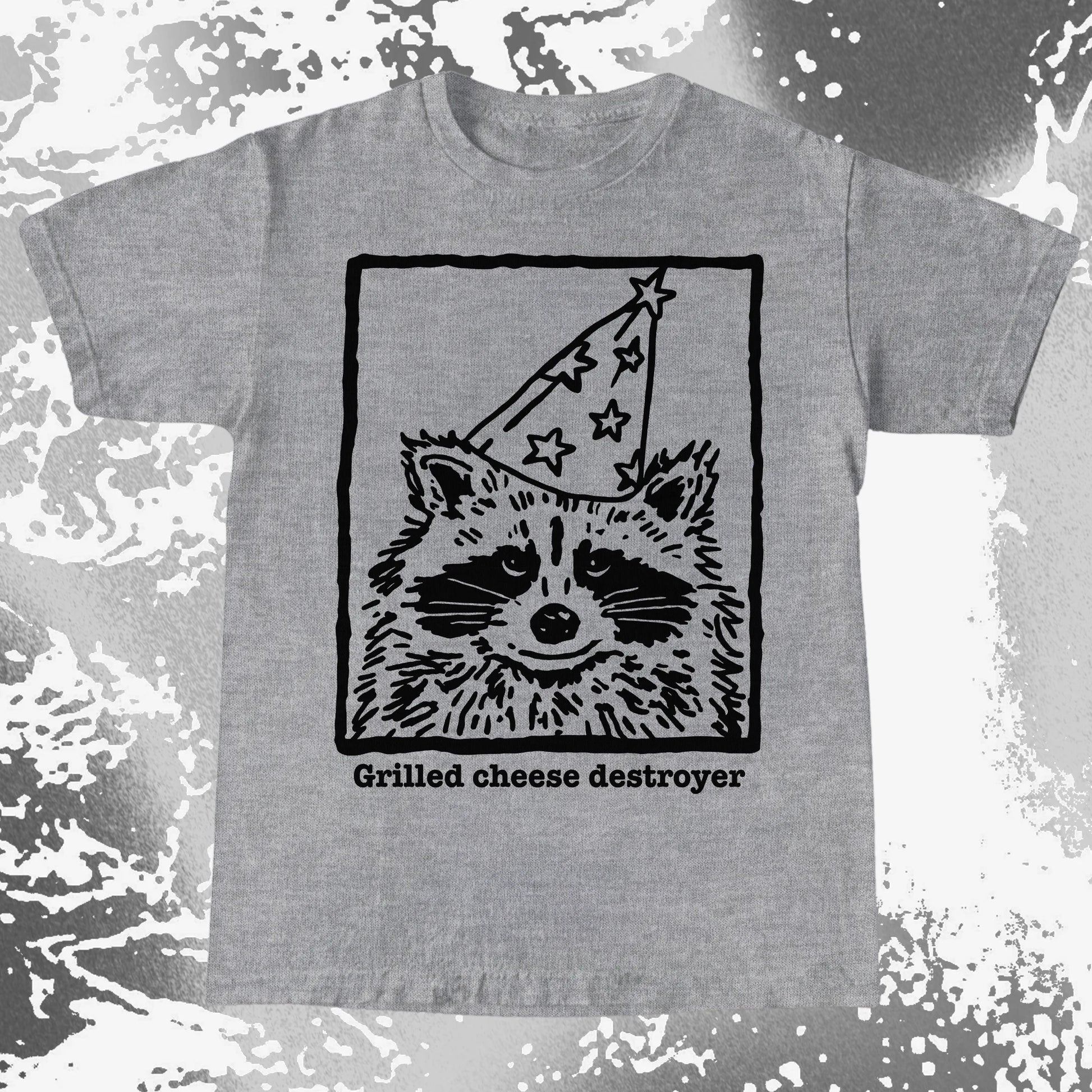 Grilled Cheese Destroyer Raccoon Shirt, funny meme tee gift (view 7)
