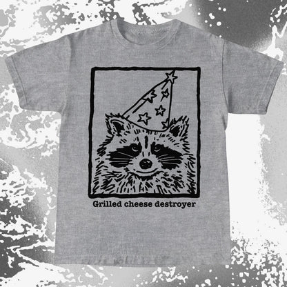 Grilled Cheese Destroyer Raccoon Shirt, funny meme tee gift (view 7)