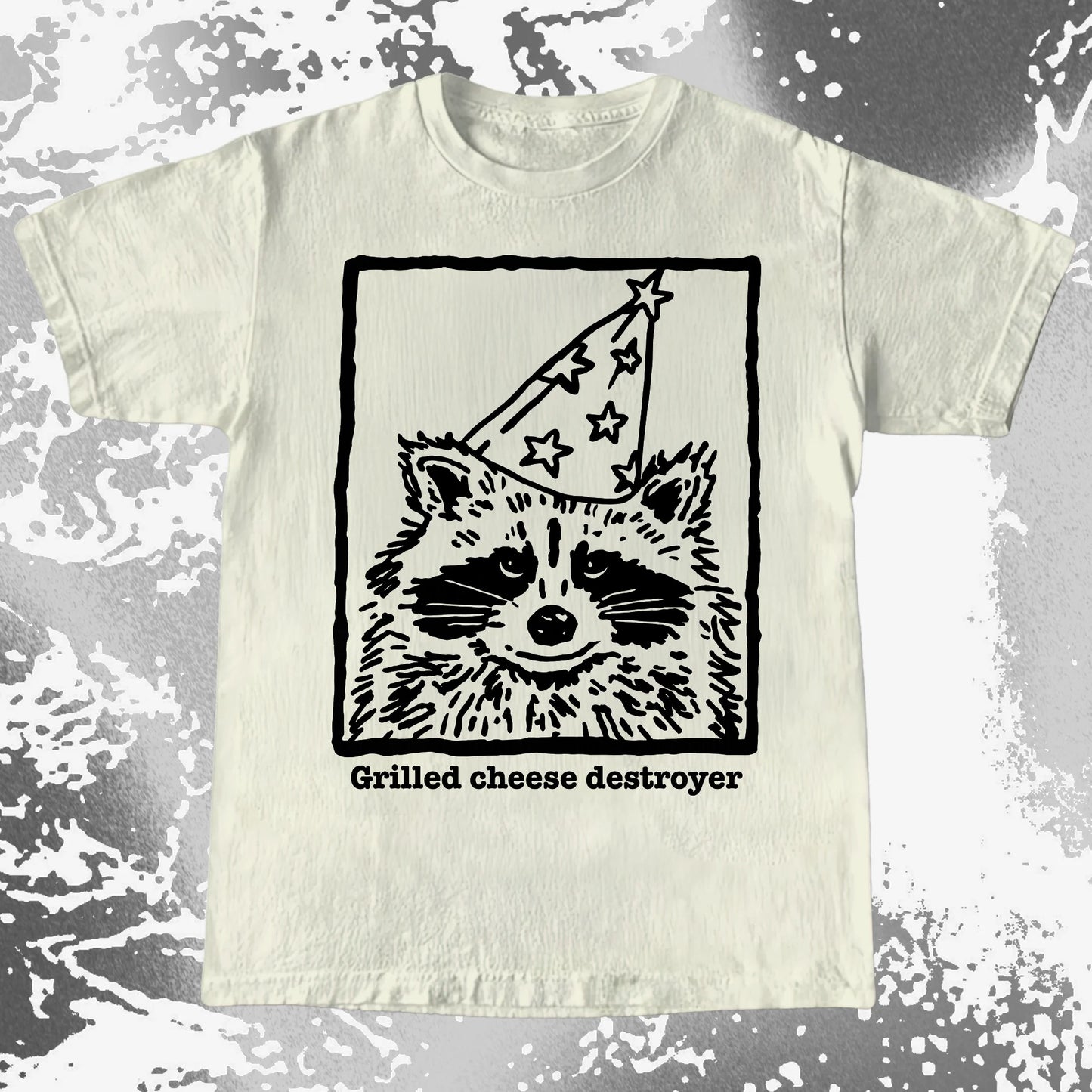 Grilled Cheese Destroyer Raccoon Shirt, funny meme tee gift (view 5)