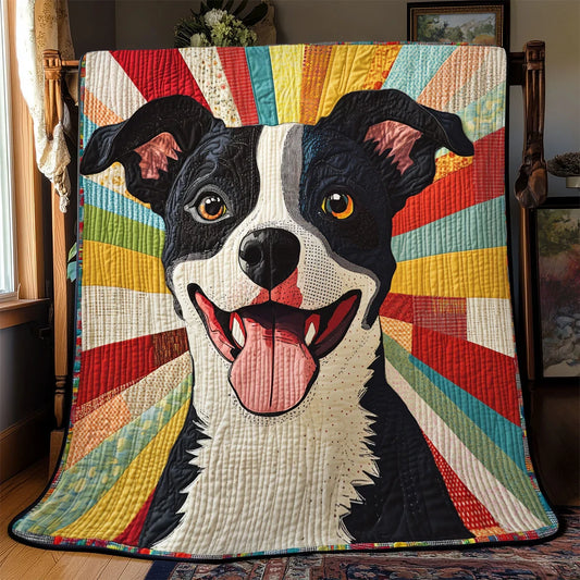 Groovy Pup Quilt Blanket