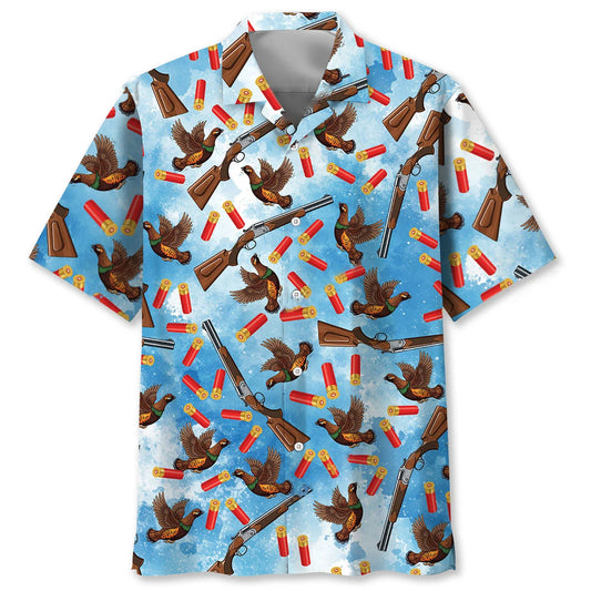 Grouse Hunting Hawaiian Shirt - S - hawaiian shirt