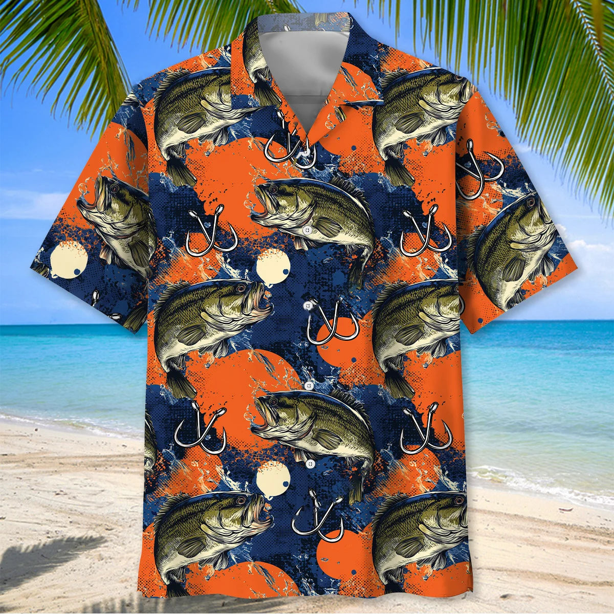 Grunge Bass Fish Hawaiian Shirt