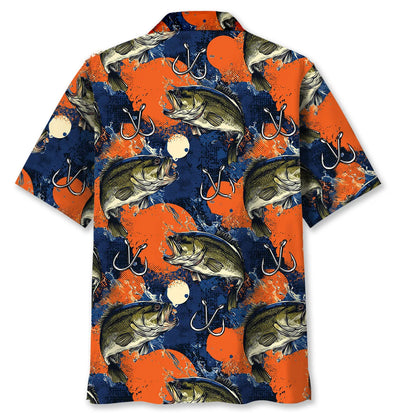 Grunge Bass Fish Hawaiian Shirt