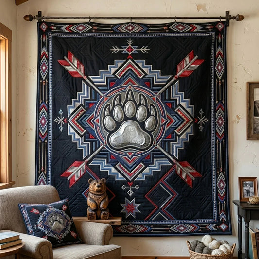 Guardian Bear Paw Quilt Blanket