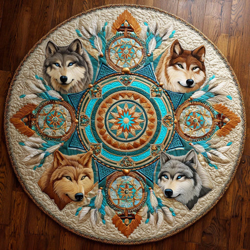 Guardian Circle Quilted Round Mat