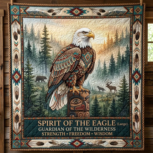 Guardian Of The Wilderness Quilt Blanket