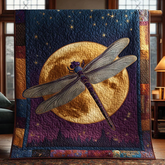 Guided By The Moon Quilt Blanket