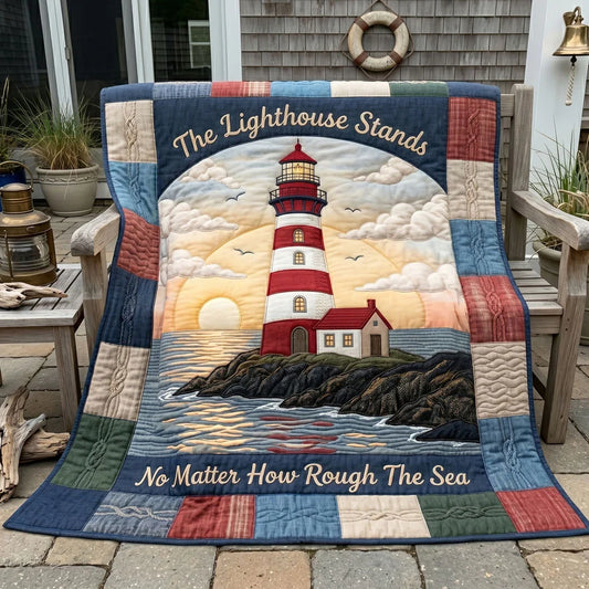 Guiding Light Lighthouse Quilt Blanket