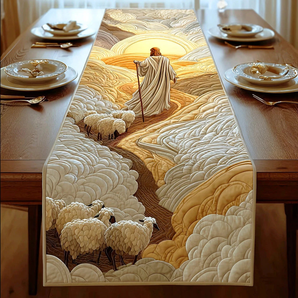 Guiding Light Shepherd Quilted Table Runner